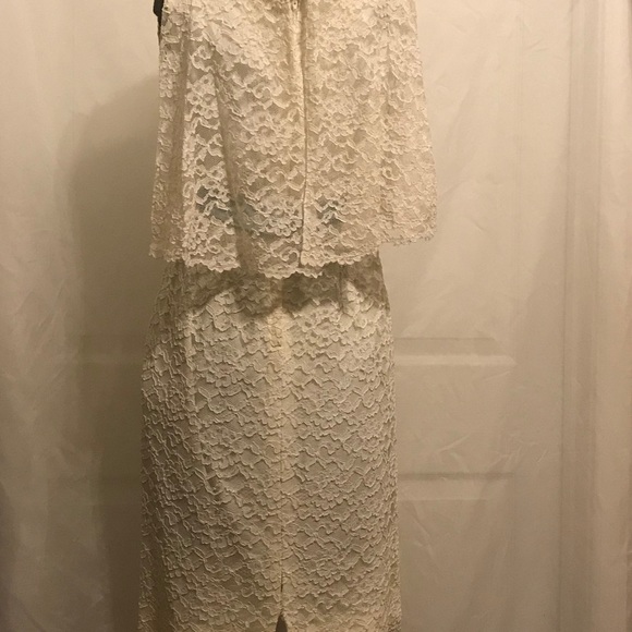 Vintage cream lace dress - Picture 8 of 8